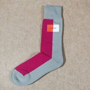 Calvin Klein Gray and Magenta Men's Socks #2